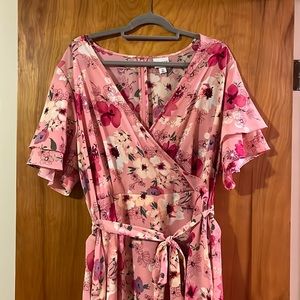Beautiful Pink floral Ava & Viv dress, size 2x